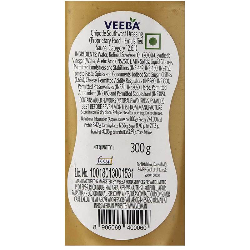 Veeba Chipotle Southwest Dressing